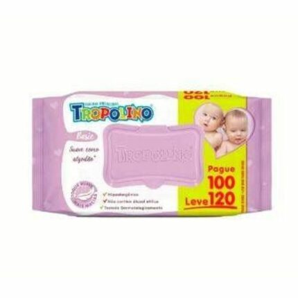 Toalha Umedecida Tropolino C120 Unidades